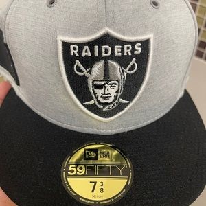 Men's Las Vegas Raiders New Era Black/Gray 59FIFTY Fitted Hat